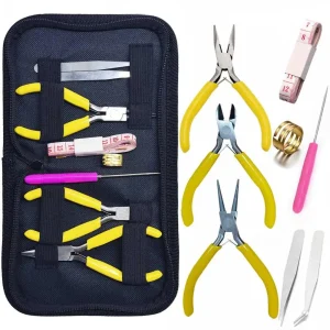 1 Pack Jewelry Pliers Jump Rings Opener Awl Thread Scissors